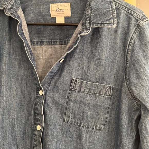 G.H. Bass & Co. Blue Denim Shirt - Picture 6 of 10